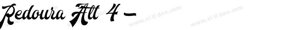 Redoura Alt 4字体转换